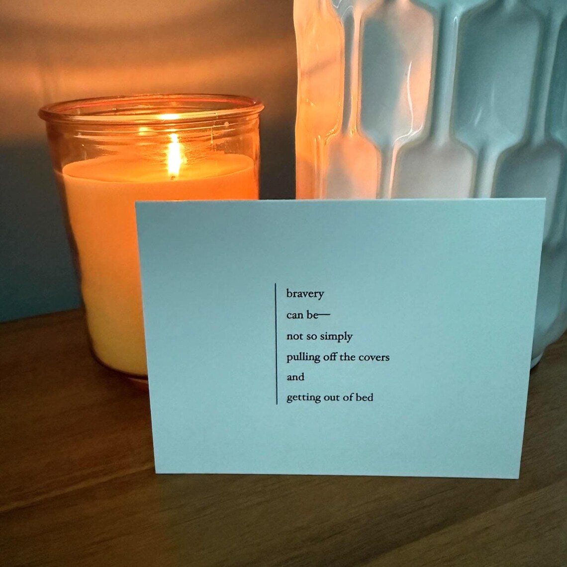 12. Encouragement Card for Depression or Anxiety, Original Poem, Blank ...