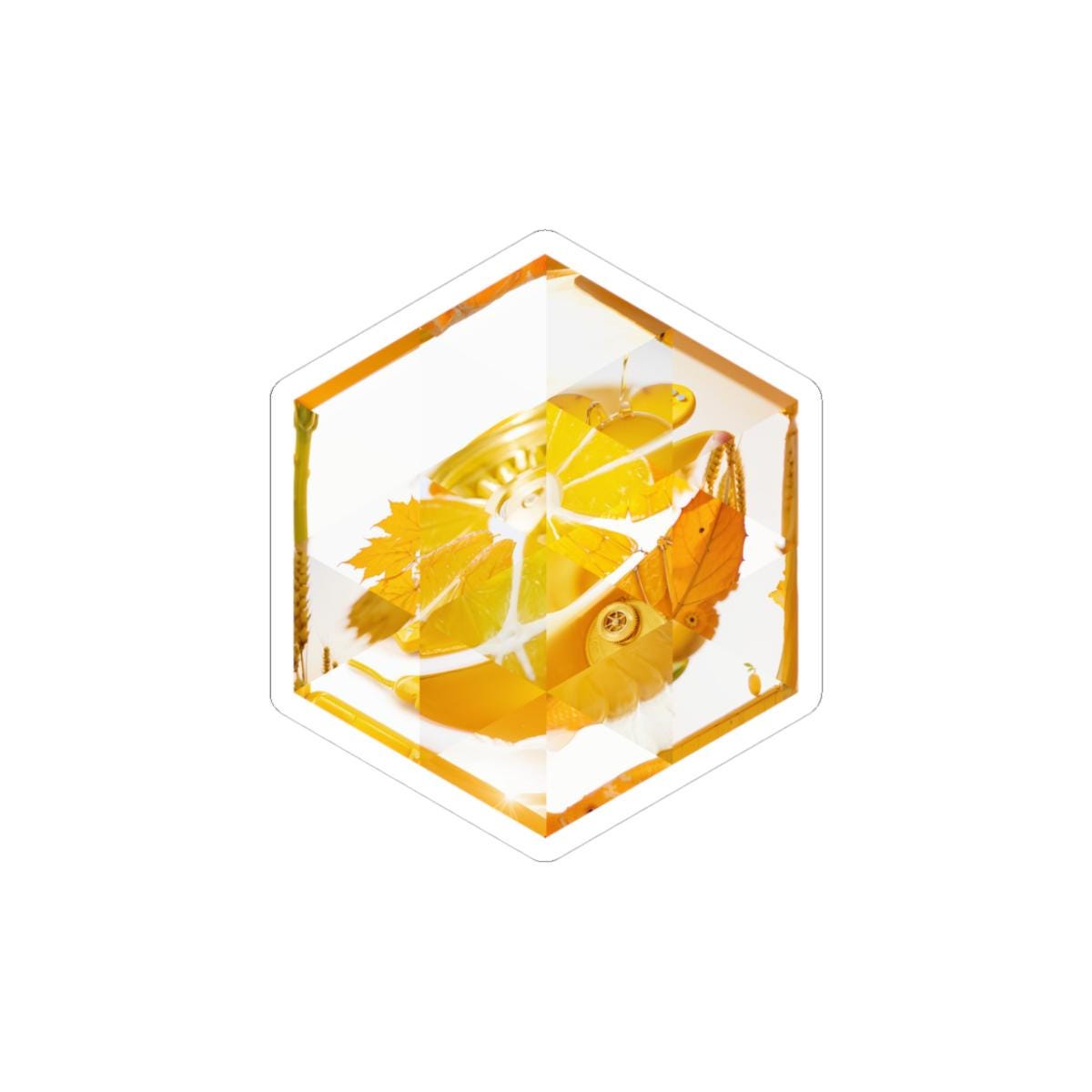Citra Inspired Hexagonal Sticker | Emulator Mosaic Art | Gaming Decor ...