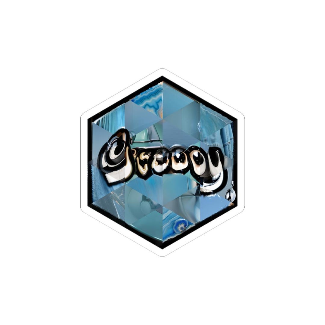 Groovy Inspired Hexagonal Sticker | JVM Scripting Mosaic Art ...
