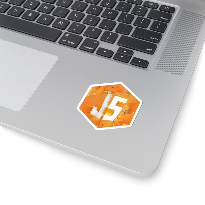 Sticker hexagonal inspiré de JavaScript | Développement Web Art mosaïque | Développeur Déco image 2