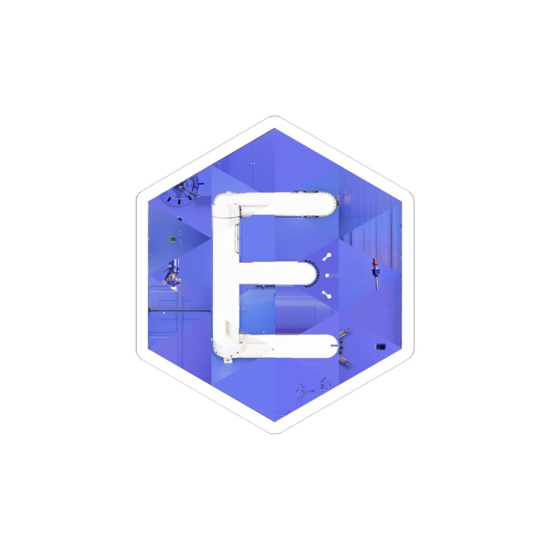 Erpnext Inspired Hexagonal Sticker | Business Software Mosaic Art ...