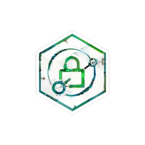 Caddy Inspired Hexagonal Sticker | Web Server Mosaic Art | DevOps Decor