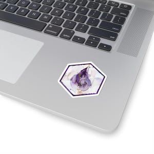 Elixir Inspired Hexagonal Sticker | Functional Programming Mosaic Art | Developer Decor image 2