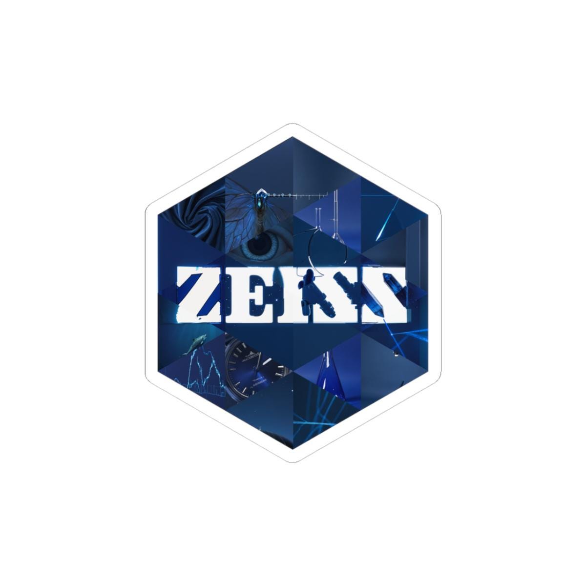 Zeiss Inspired Hexagonal Sticker | German Optics Mosaic Art ...