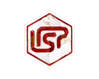 Lisp Inspired Hexagonal Sticker | Classic Programming Mosaic Art | Developer Decor