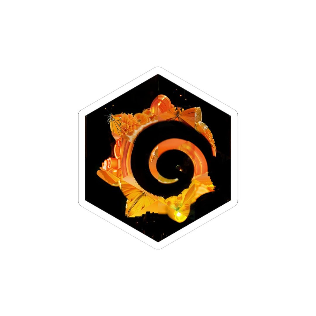 Grafana Inspired Hexagonal Sticker | Monitoring Dashboard Mosaic Art ...