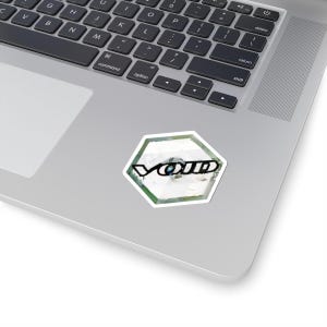 Hexagonale sticker geïnspireerd op Void Linux | Mozaïekkunst met Linux-thema | Decoratie voor ontwikkelaars afbeelding 2