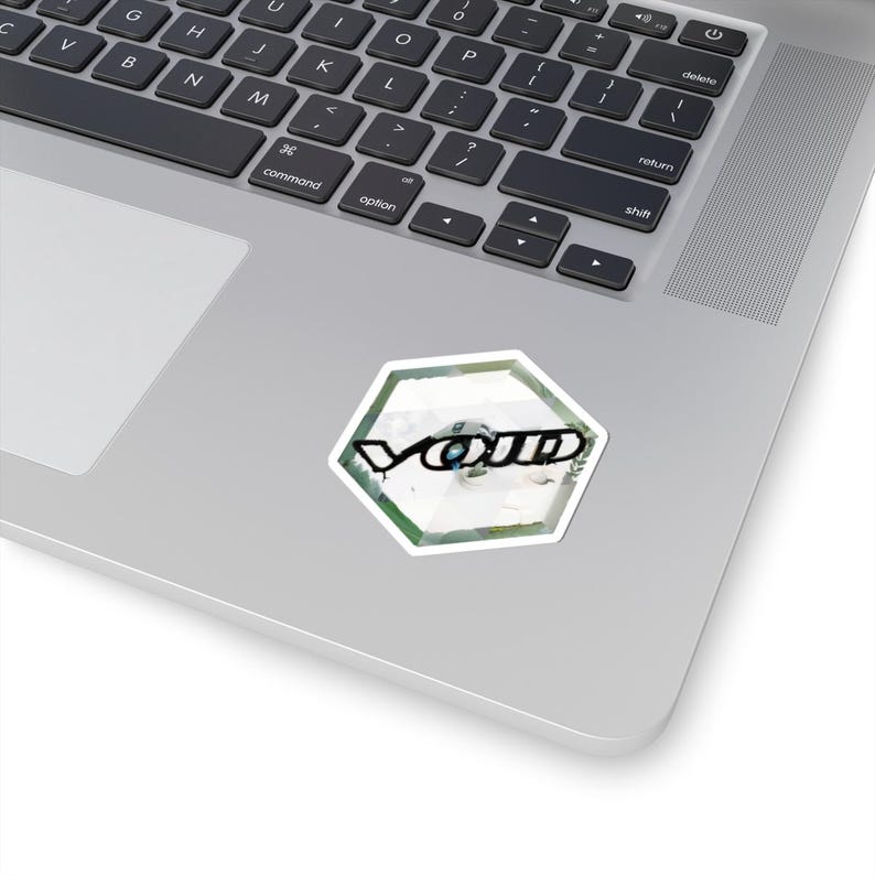 Hexagonale sticker geïnspireerd op Void Linux | Mozaïekkunst met Linux-thema | Decoratie voor ontwikkelaars afbeelding 2