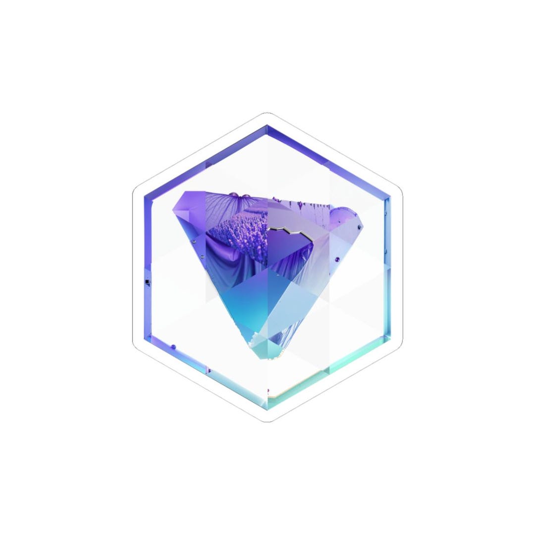 Protonvpn Inspired Hexagonal Sticker | Secure VPN Mosaic Art | Privacy ...