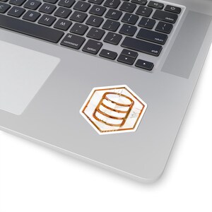 SQL Inspired Hexagonal Sticker | Database Query Mosaic Art | Developer Decor image 2