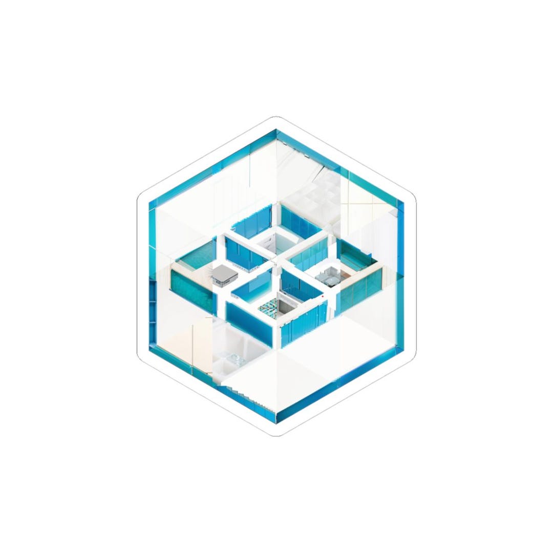 Truenas Scale Inspired Hexagonal Sticker | Scale-out Storage Mosaic Art ...
