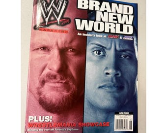 WWE Magazine June 2002 Stone Cold Steve Austin The Rock WrestleMania Showcase