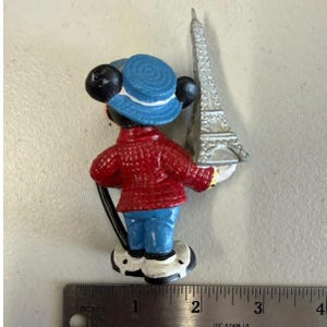 Disney Bullyland Mickey Mouse Paris Eiffel Tower PVC Figure Made in Germany image 2