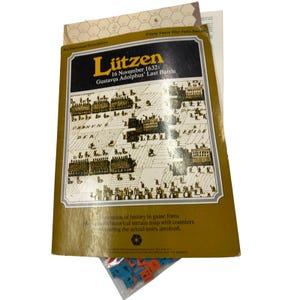 SPI Lutzen 1632 Guerre de Trente Ans, série Folio, jeu de guerre de 1976, simulation historique