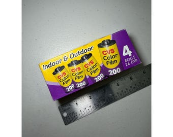 CVS Color Film 200 ISO 35mm 4 Rolls 24 Exposures Each Indoor Outdoor Photography