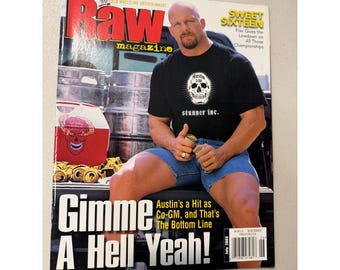 WWE Raw Magazine July 2003 Stone Cold Steve Austin Gimme A Hell Yeah Ric Flair