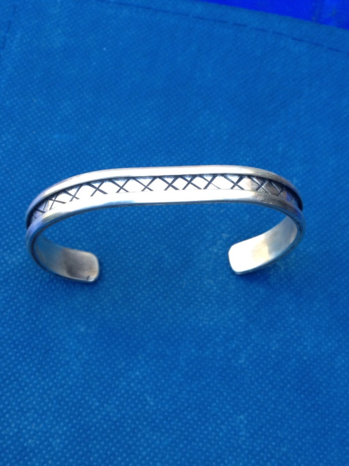 Sterling silver cuff bracelet Etsy