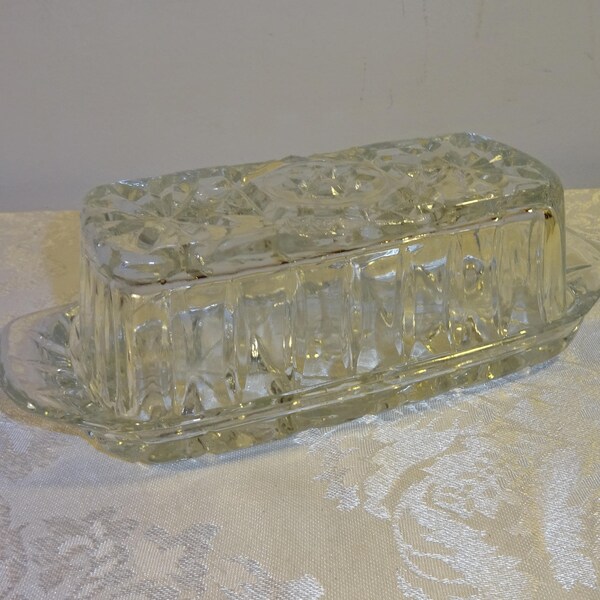 Glass Butter Dish Etsy