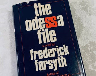 The Odessa File Frederick Forsyth Vintage Book Hardback 1972 Dust Jacket