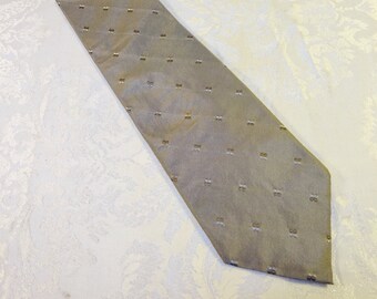 Vintage Silk Tie Donna Karan Signature Silver Silk Men's Necktie