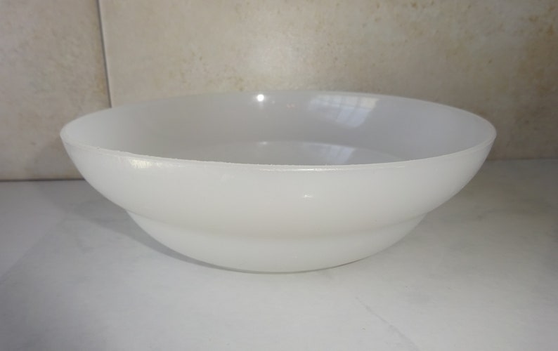 Vintage Tupperware Bowl Cereal Bowl White Plastic Translucent Etsy