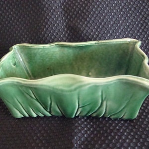 Vintage McCoy Green Planter | Etsy