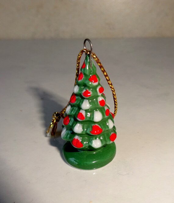 Vintage Ceramic Tree Christmas Ornament Christmas Tree Small Etsy