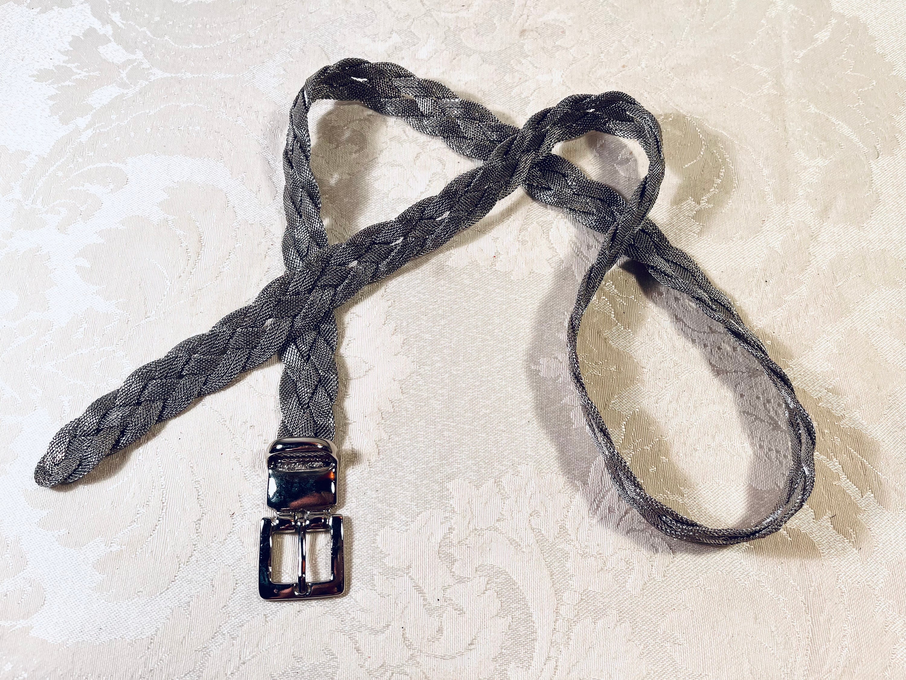 Vintage Metal Belt Braided Wire Women\'s Belt  Handmade Beautiful 2 main image 4