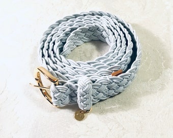 Vintage Ralph Lauren Belt Woven Braided White