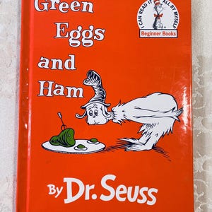 Vintage Green Eggs and Ham Dr. Seuss Children&#39;s Book Hardback Illustrated