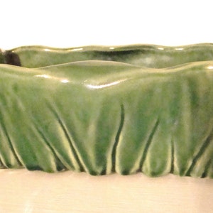 Vintage McCoy Green Planter | Etsy