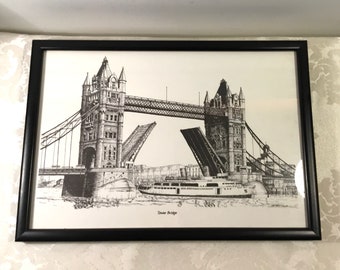 Tower Bridge, London by Bernard Buffet - Etsy