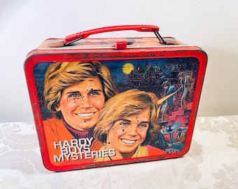 Vintage Hardy Boys Lunch Box Metal Lunch Box 1977