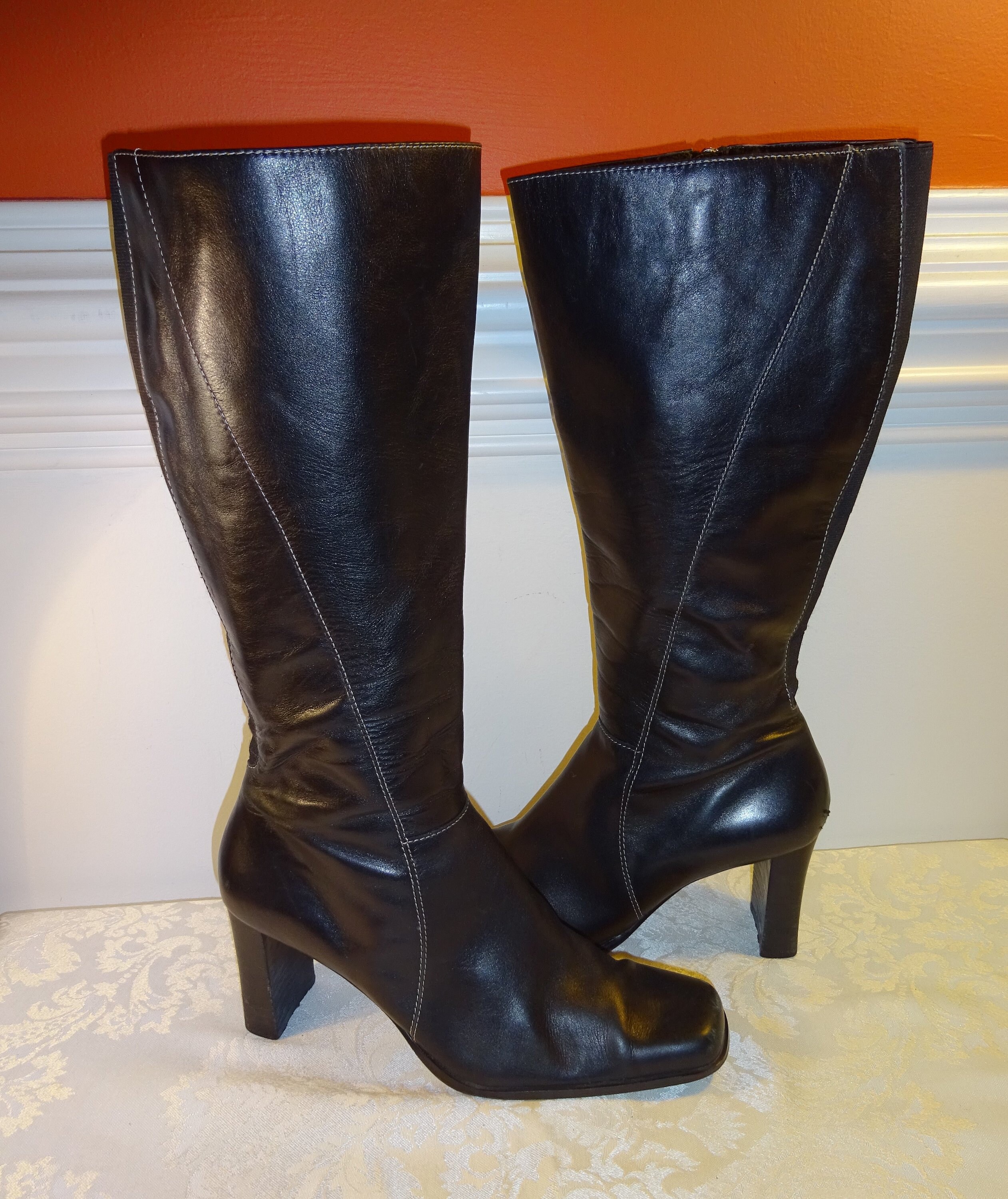 anne klein leather boots