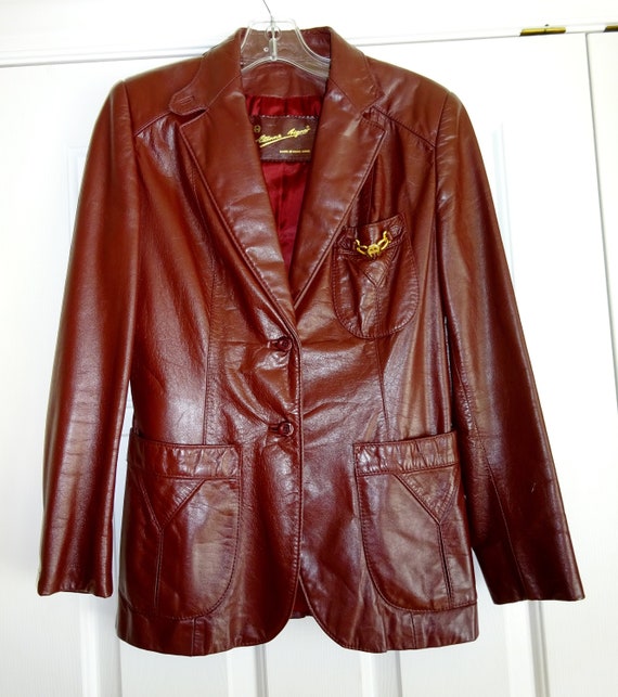 vintage etienne aigner leather jacket