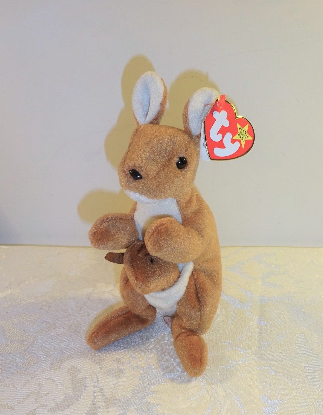 Vintage Beanie Baby Kangaroo Pouch 1996 Tag Plush Etsy