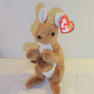 Vintage Beanie Baby Kangaroo Pouch 1996 Tag Plush