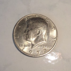 Kennedy Half Dollar 1972 Coin US 50 Cent Piece Half Dollar JFK