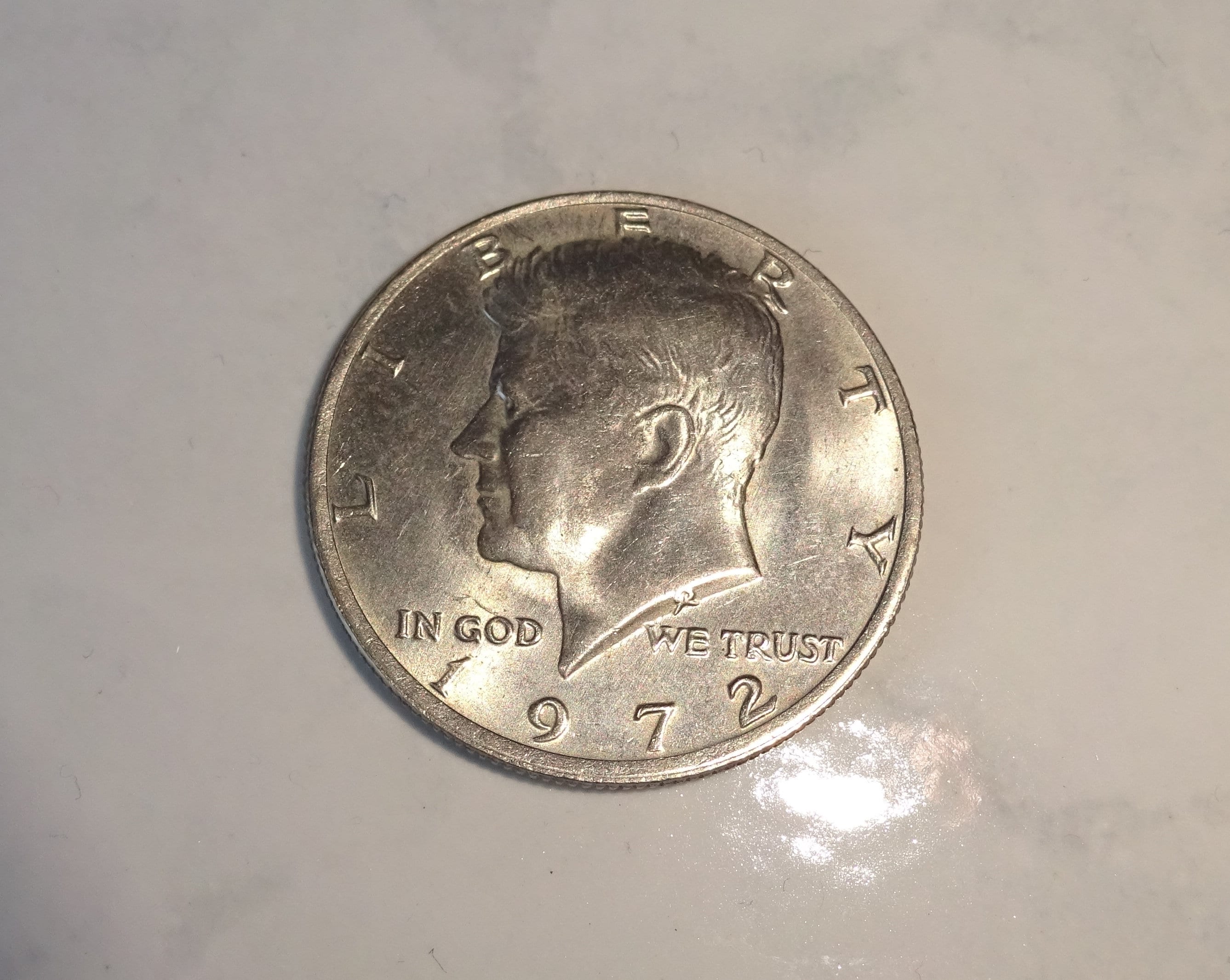Kennedy Half Dollar 1972 Coin US 50 Cent Piece Half Dollar JFK