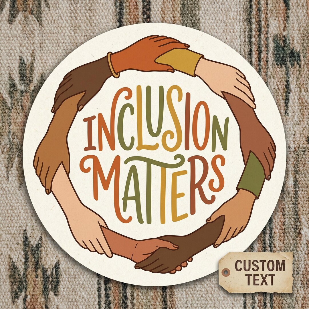 Personalized Inclusion Matters Sticker, Diversity and Unity Decal - Etsy