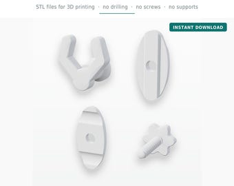 No-Drill Radiator Towel Hook, 3D Print STL Files (Digital Download)