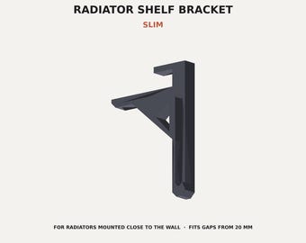 Fichiers STL de supports de radiateur minces, adaptés aux espaces étroits (20 mm et plus), 30 fichiers (téléchargement numérique)