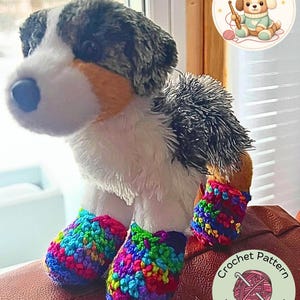 Crochet Small Dog Bootie Pattern for ESSA