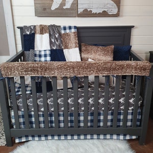 Boy Crib Bedding - Buck Woodland Collection