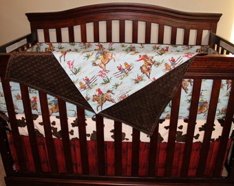vintage cowboy baby bedding