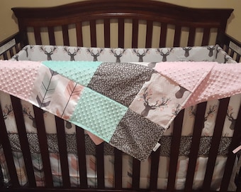 Deer crib bedding
