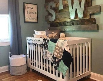 Boy Crib Bedding Etsy