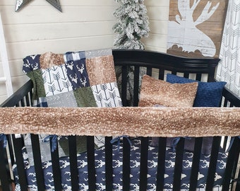 Boy Crib Bedding - Buck and Arrow Woodland Collection