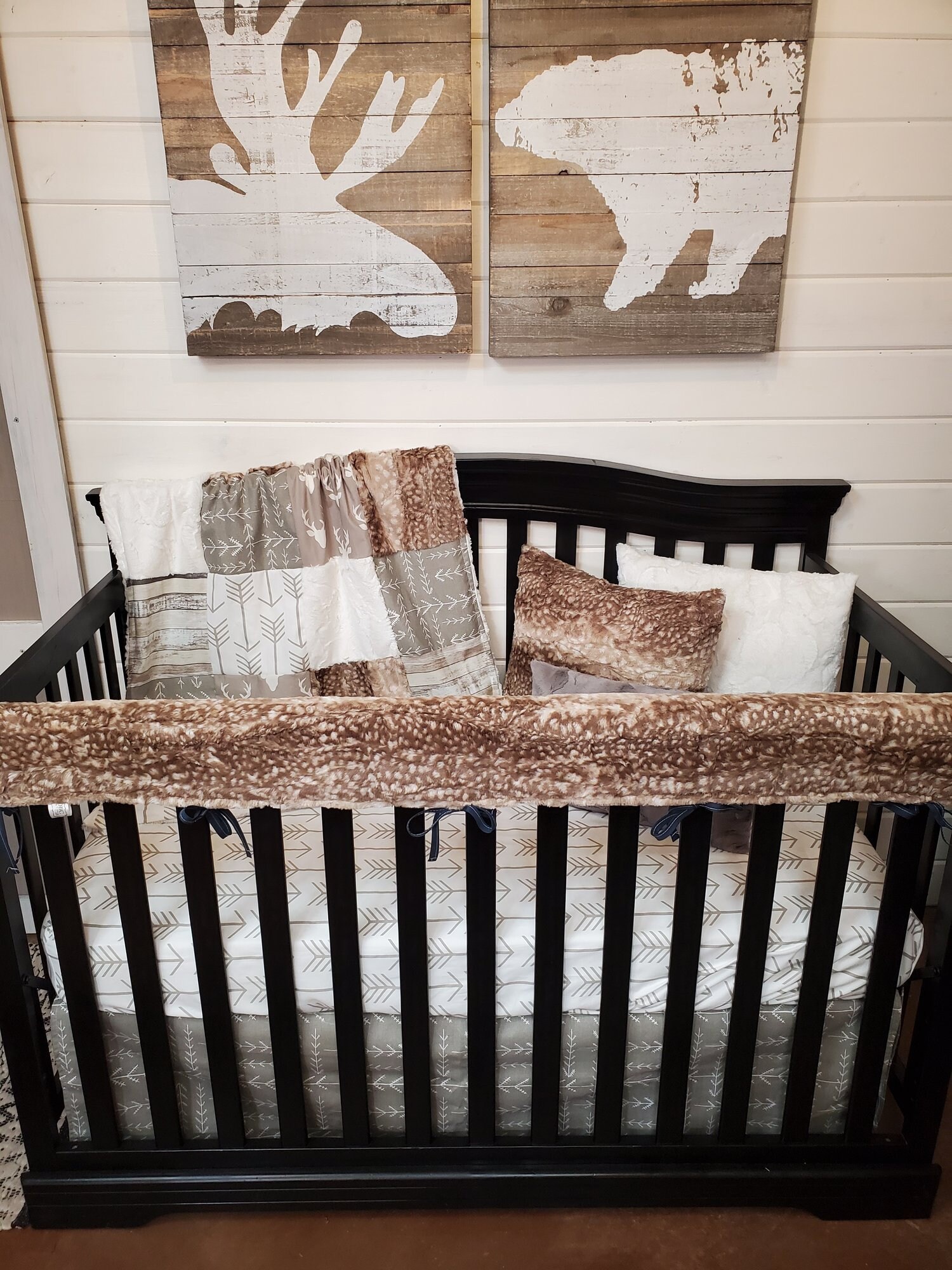 rustic crib set