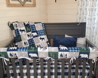 moose crib bedding